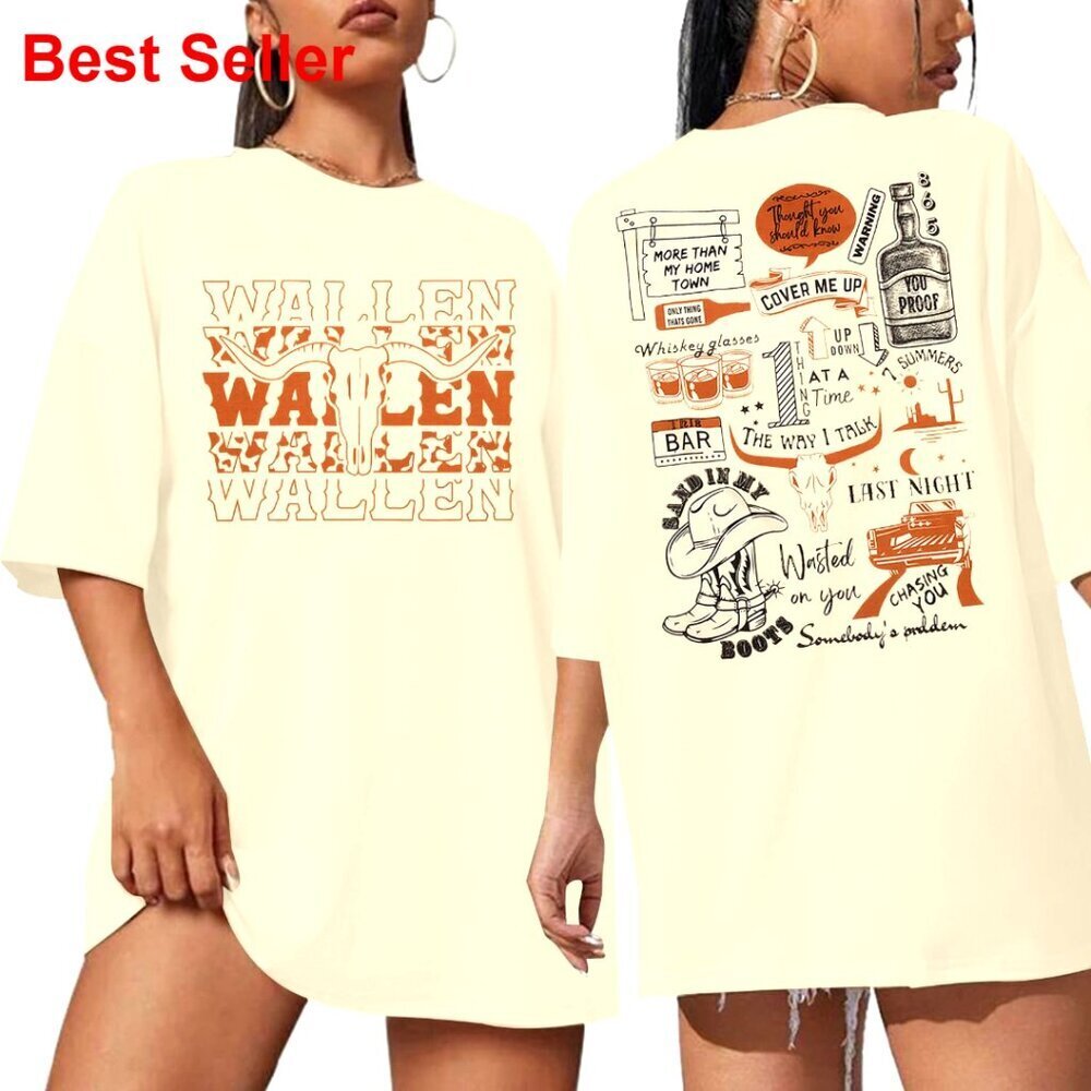 Oversized Vintage Western Cow Skull Graphic Tee Short Sleeve Top